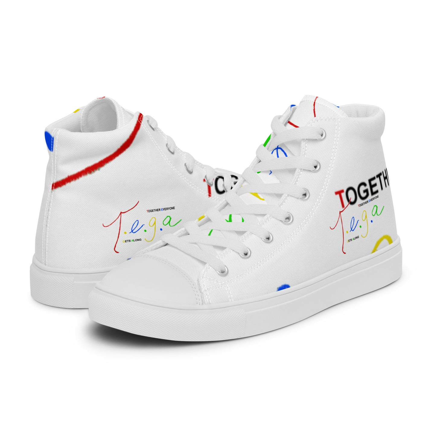 T.E.G.A. Men’s high top canvas shoes